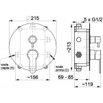 Смеситель для душа скрытого монтажа Armatura Hexa Ring 35 3529-410 Смеситель для душа скрытого монтажа Armatura Hexa Ring 35 3529-410